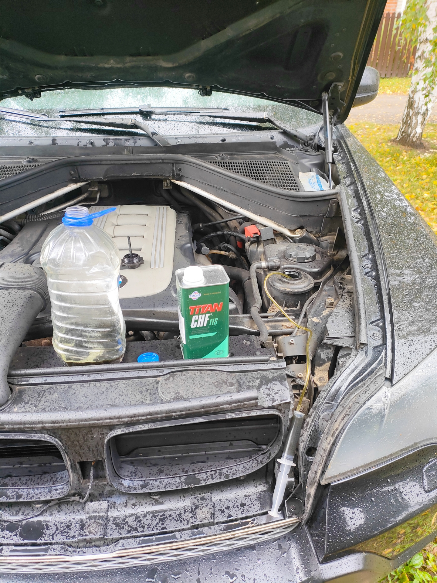 Поменял жидкость в Гуре — BMW X5 (E70), 3 л, 2009 года | плановое ТО ...