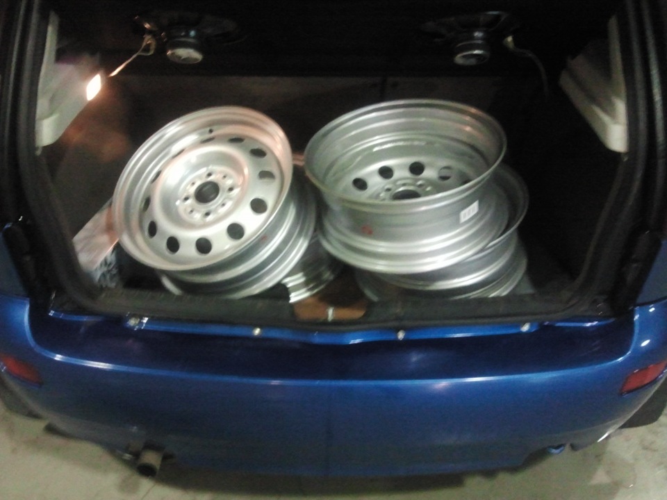 поменяла тапочки, теперь на штампах =) — Lada Калина хэтчбек, 1,4 л ...