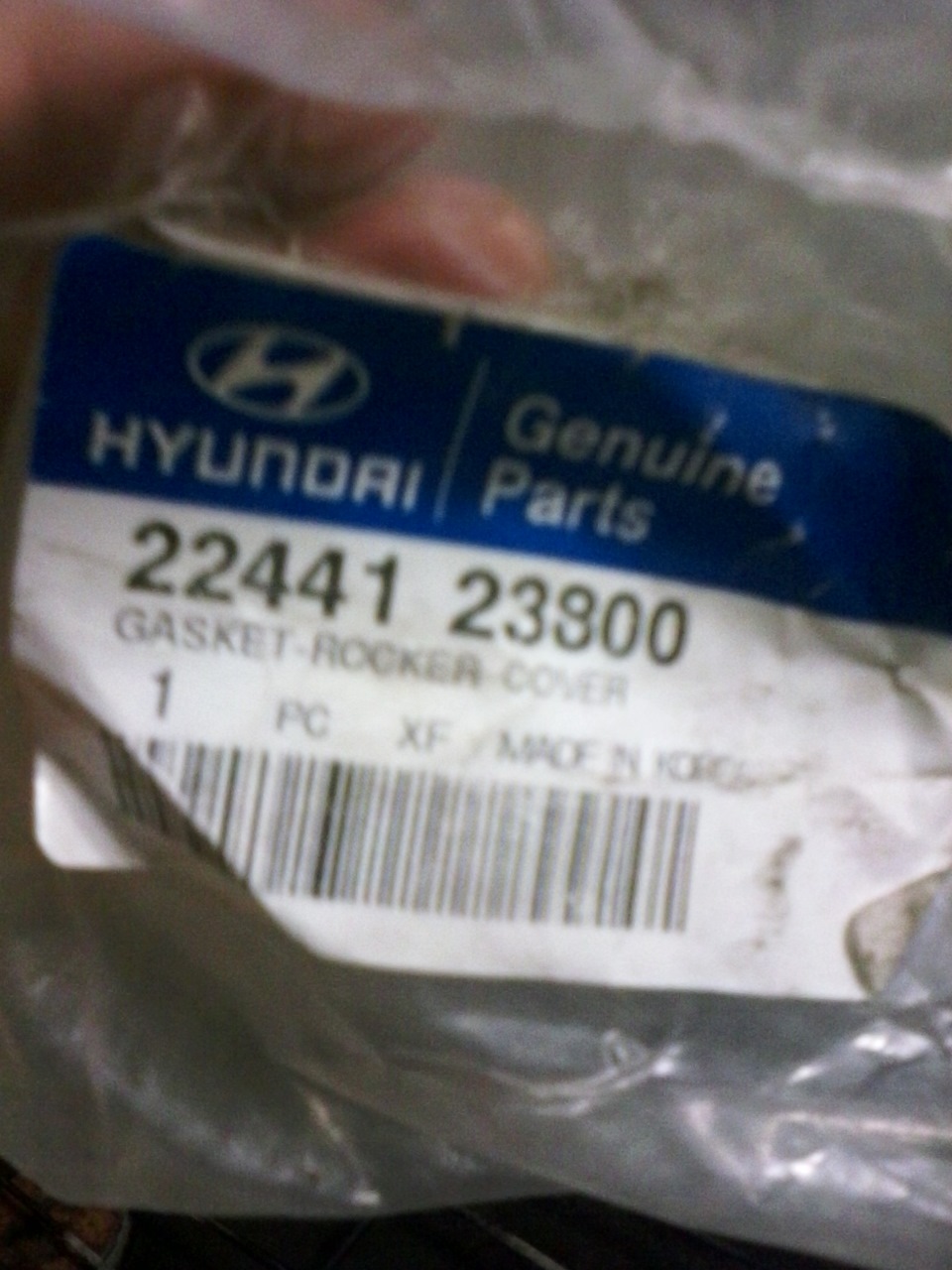 04-замена прокладки под клапанной крышкой и мойка двигателя. — Hyundai ...