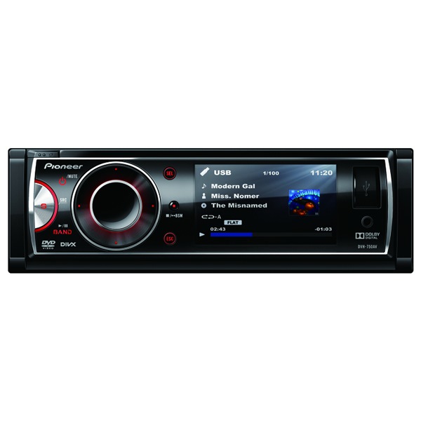 Автомобильная магнитола с DVD + монитор Pioneer DVH-750AV — Renault ...
