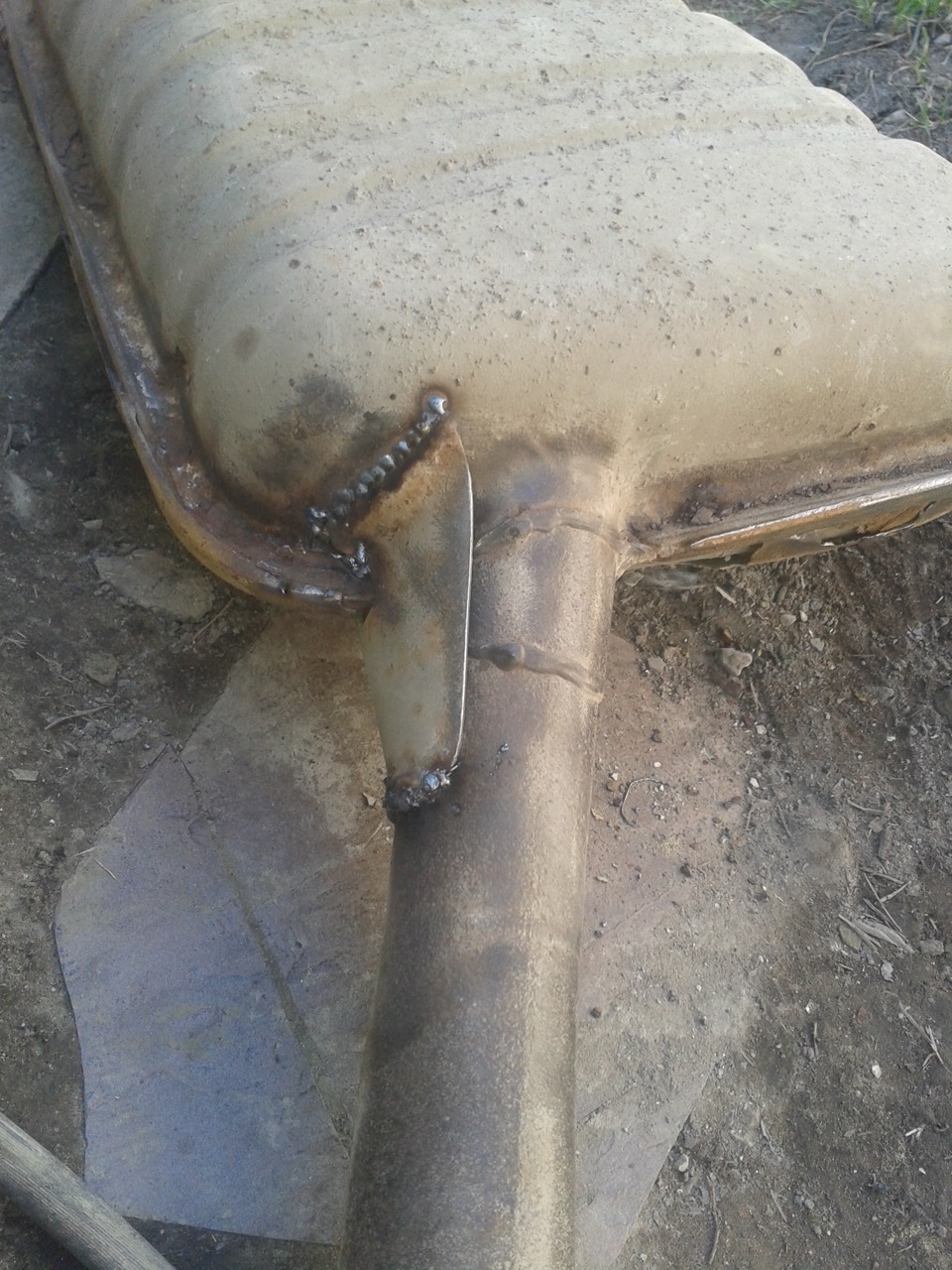 Полное снятие глушителя — Audi 80 (B4), 2,8 л., 1994 года | своими ...