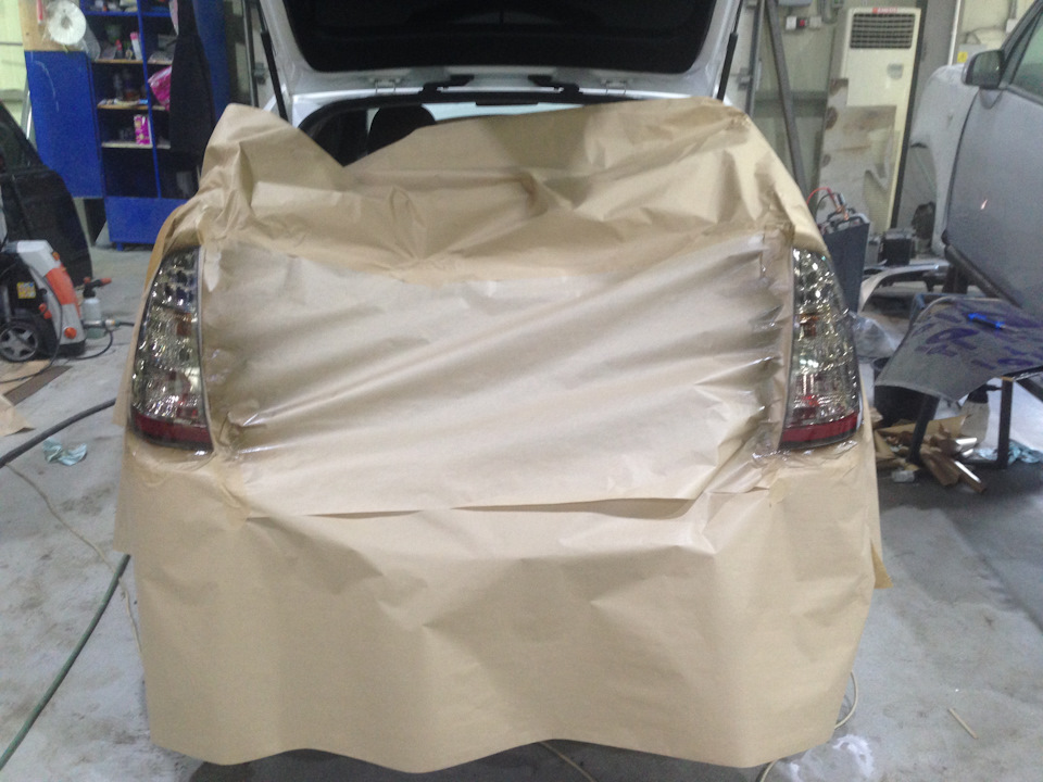 Полировка фар с покрытием лаком — Toyota Prius (20), 1,5 л, 2009 года ...