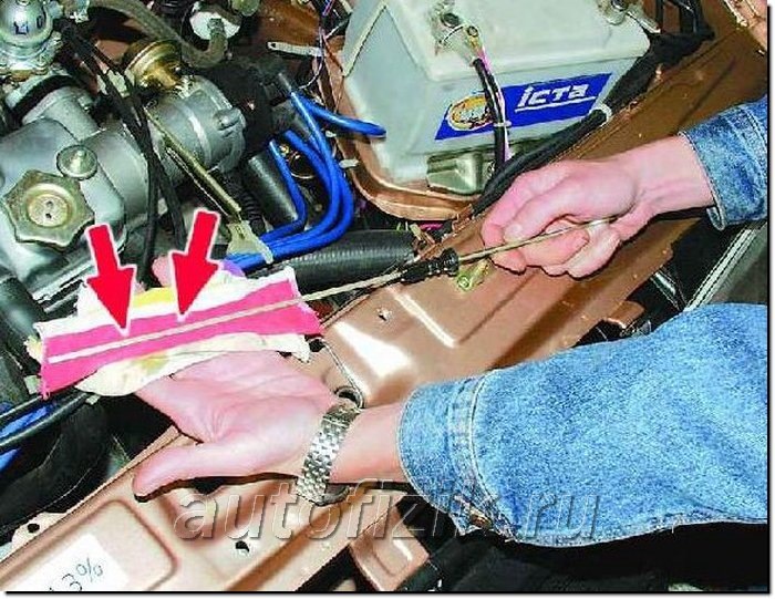 Где находится щуп ваз 2107 Двигатель не заводится - Lada 21099, 1,5 л, 2001 года помощь на дороге DRIVE2