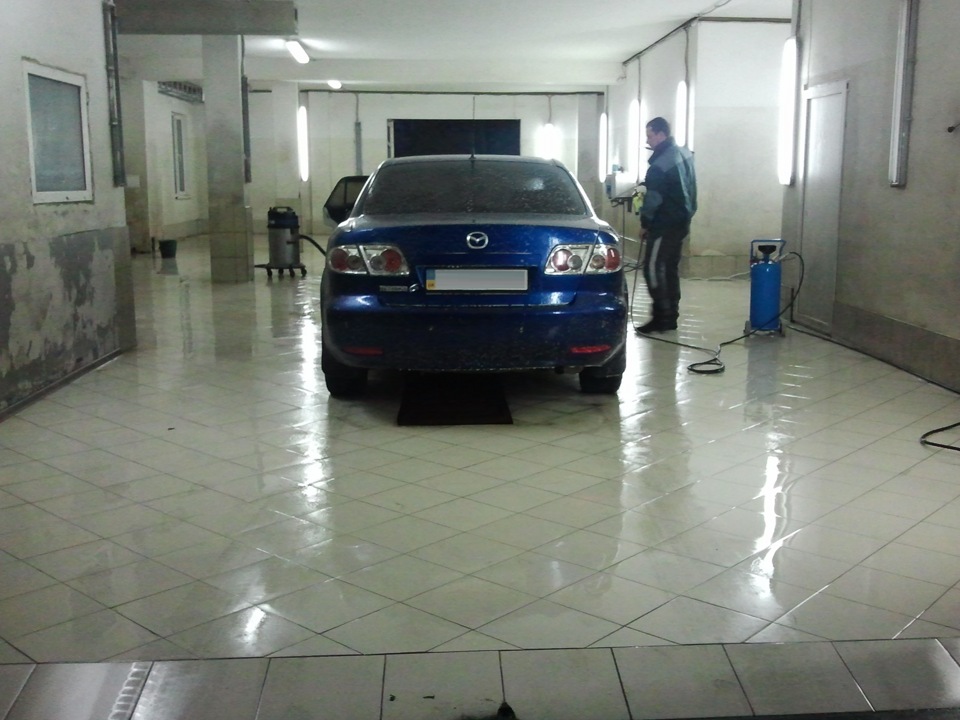 Полировка кузова от мелких царапин. — Mazda 6 (1G) GG, 2 л, 2005 года ...