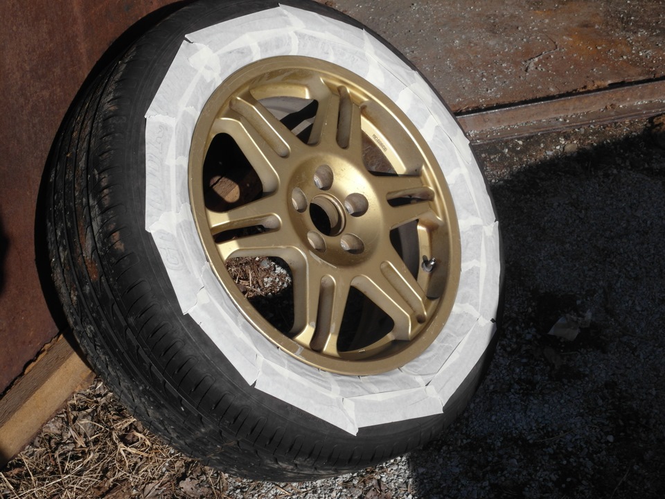 Покраска дисков — Subaru Forester (SF), 2 л, 1997 года | колёсные диски ...