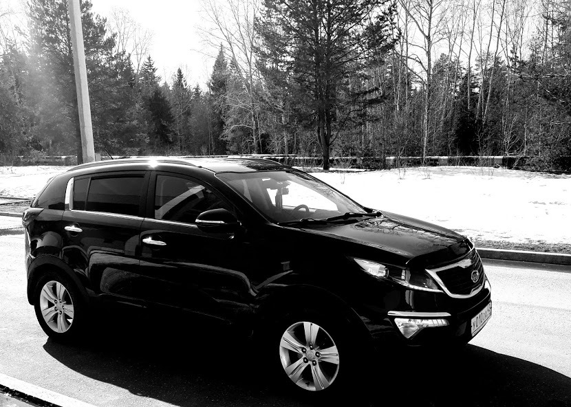 Установка чехлов из экокожи — KIA Sportage (3G), 2 л, 2012 года ...