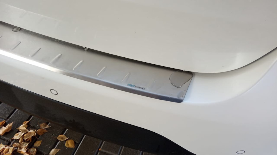 Накладка на задний бампер Киа Соренто 2 | Kia Sorento II FL (2013-2015 ...