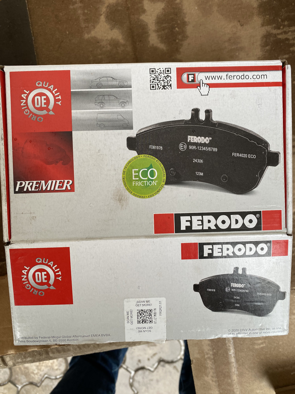 Тормозные колодки Передние Ferodo — Ford Focus Wagon III, 1,6 л, 2015 ...