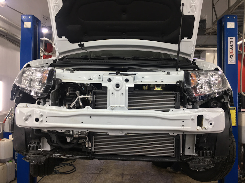 Установка защитной сетки радиатора — Alfa Fleet на DRIVE2