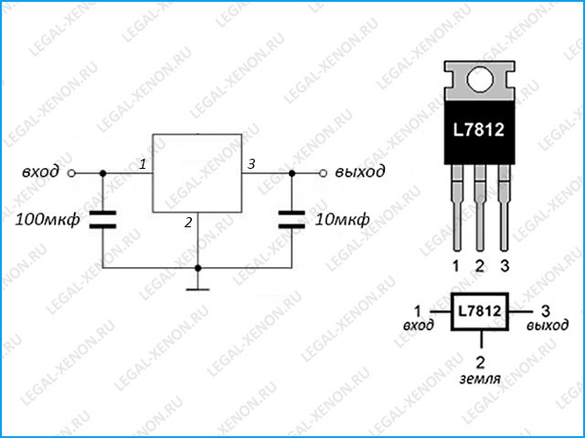 L7806cv схема подключения