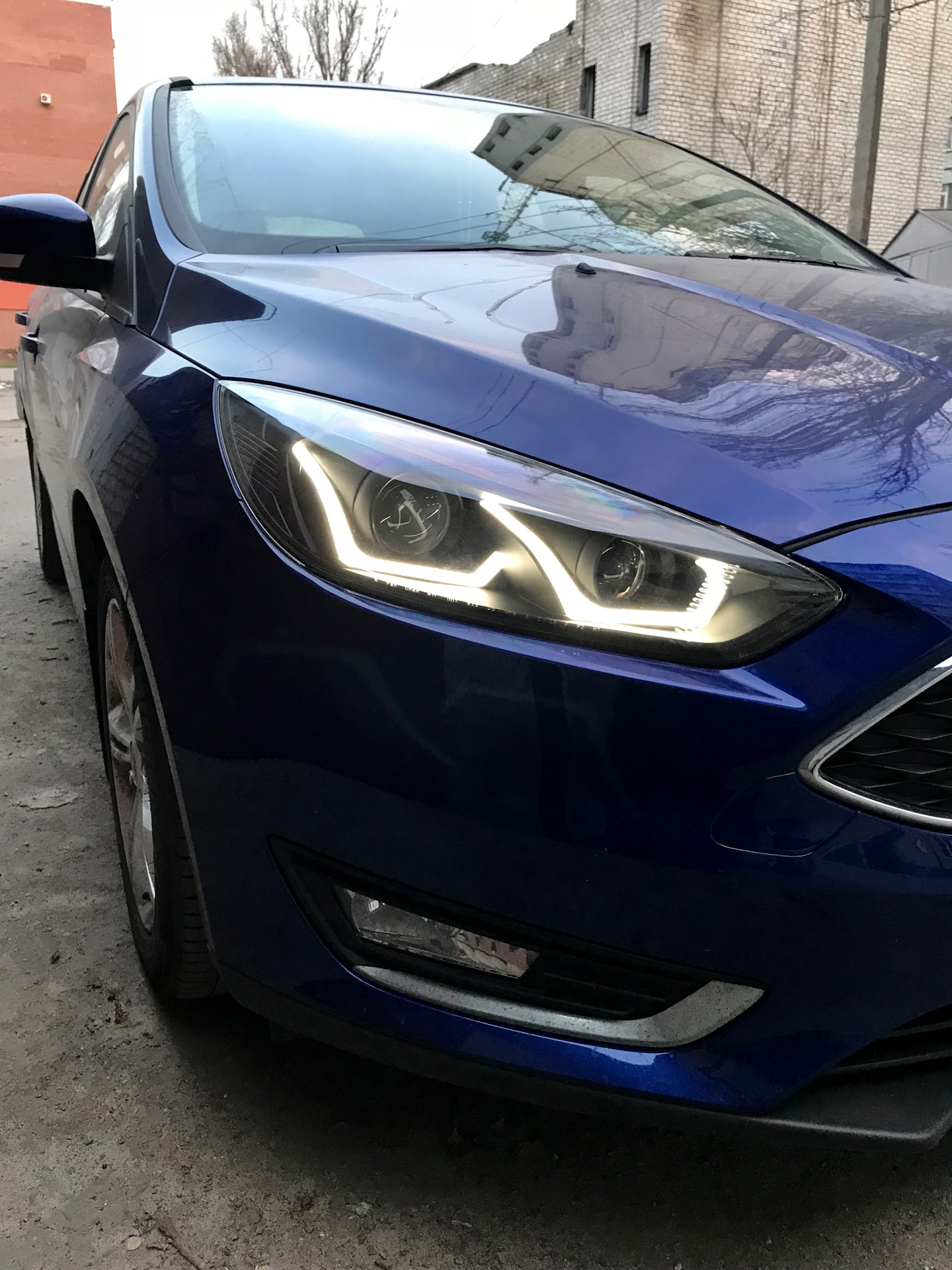 Линзованные фары на ФФ3+ — Ford Focus III Hatchback, 1 л, 2016 года ...