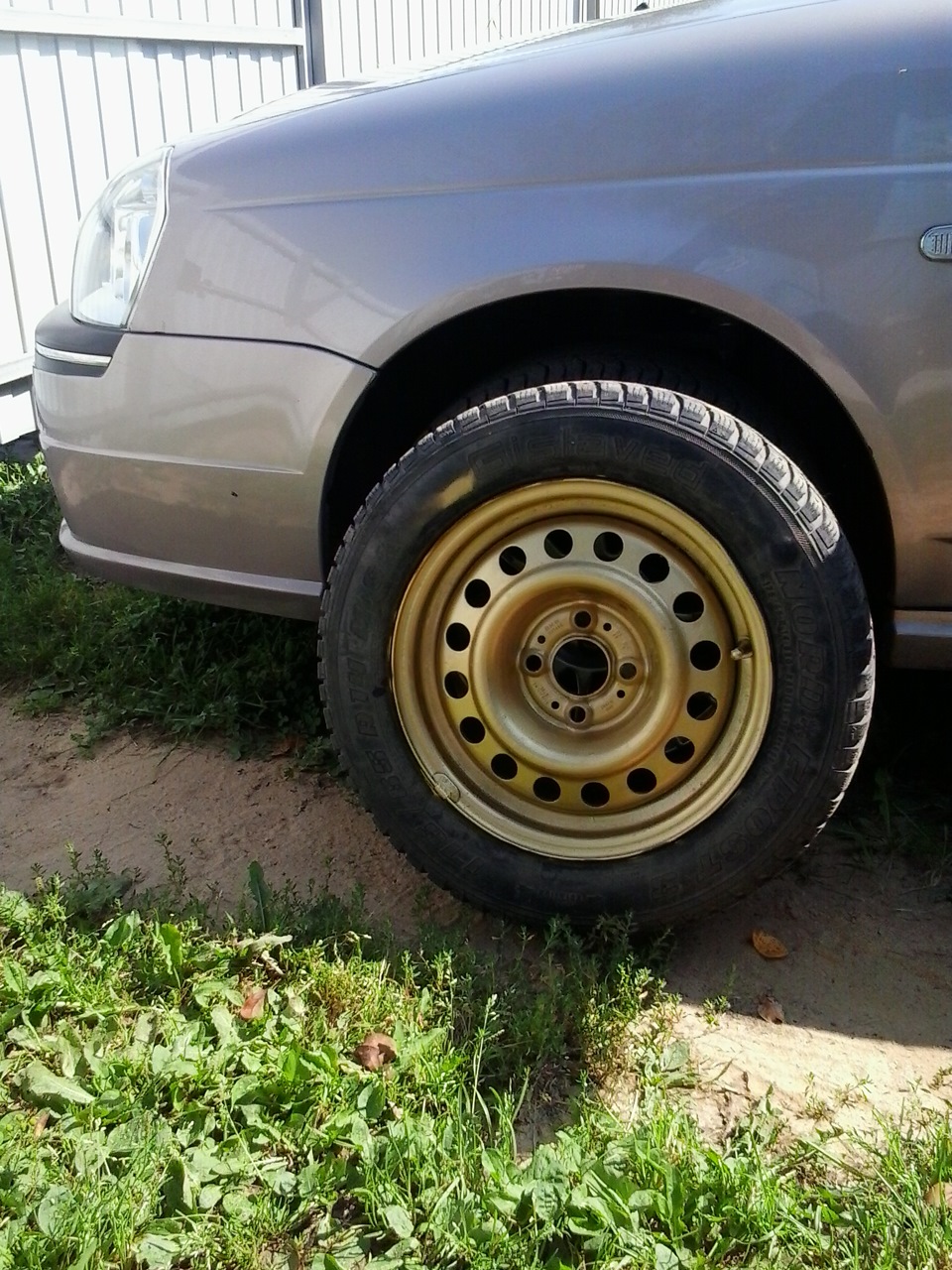 Золото на штампах=))) — Lada Приора седан, 1,6 л, 2007 года | колёсные ...