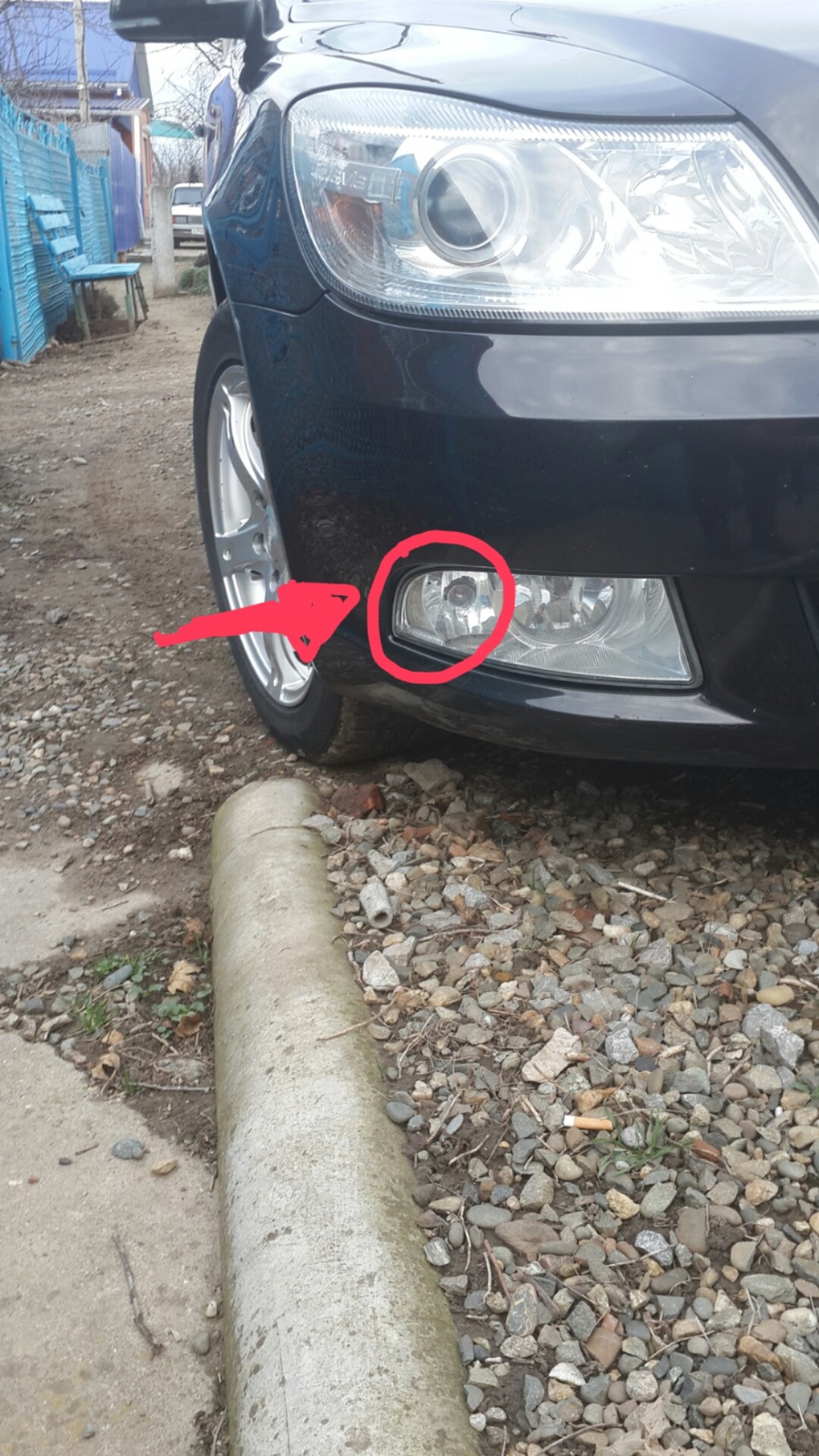 Противотуманки — Skoda Octavia A5 Mk2, 1,8 л, 2009 года | наблюдение ...