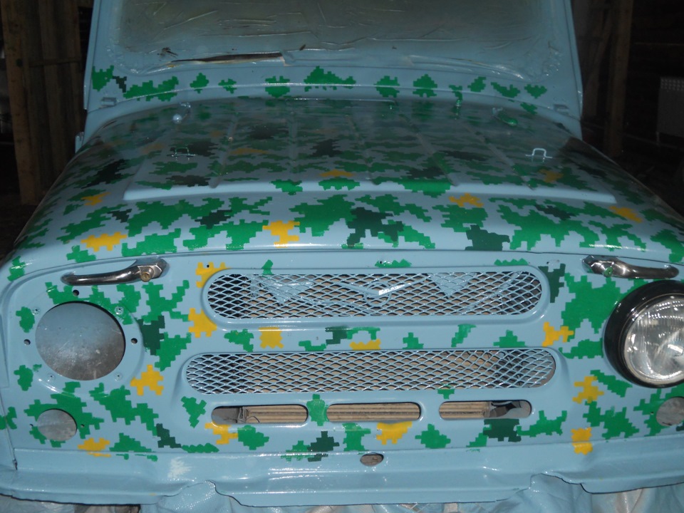 Камуфляж.Привал… — УАЗ 469, 1973 года | своими руками | DRIVE2