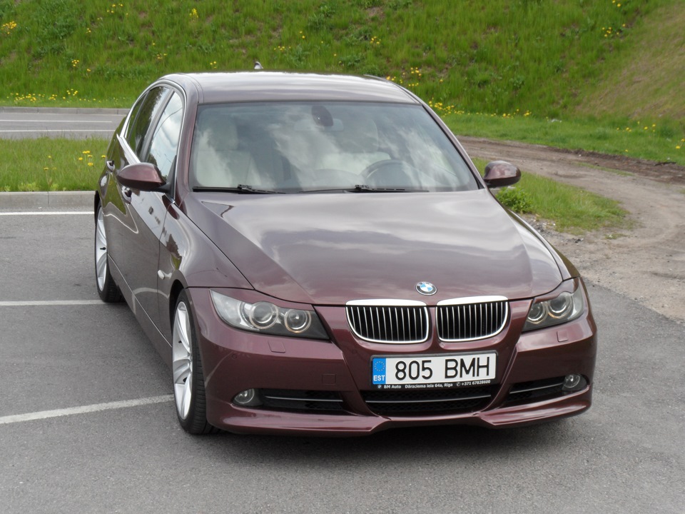 Накладки на бампер и брови — BMW 3 series (E90), 3 л, 2007 года ...