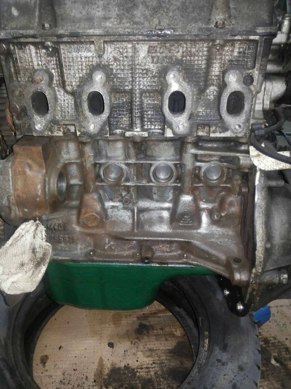 Чистка и покраска блока двигателя … — Lancia Ypsilon, 1,2 л, 1998 года ...