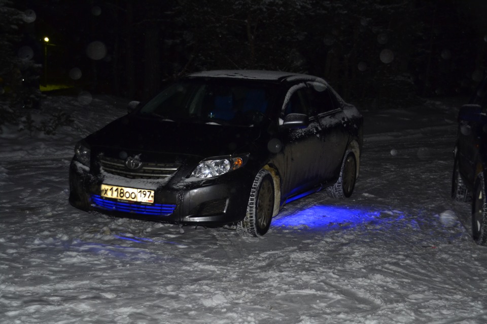 подсветка машины в такт музыке — Toyota Corolla (140/150), 1,6 л, 2007 ...