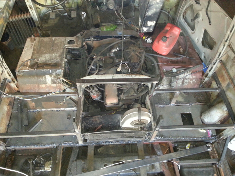 Салонная печка и усиление корпуса. — УАЗ 3909, 2 л, 1999 года | своими ...