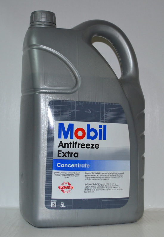 151158 Антифриз (сине-зеленый) Mobil Antifreeze Extra 4*5л, MOBIL ...