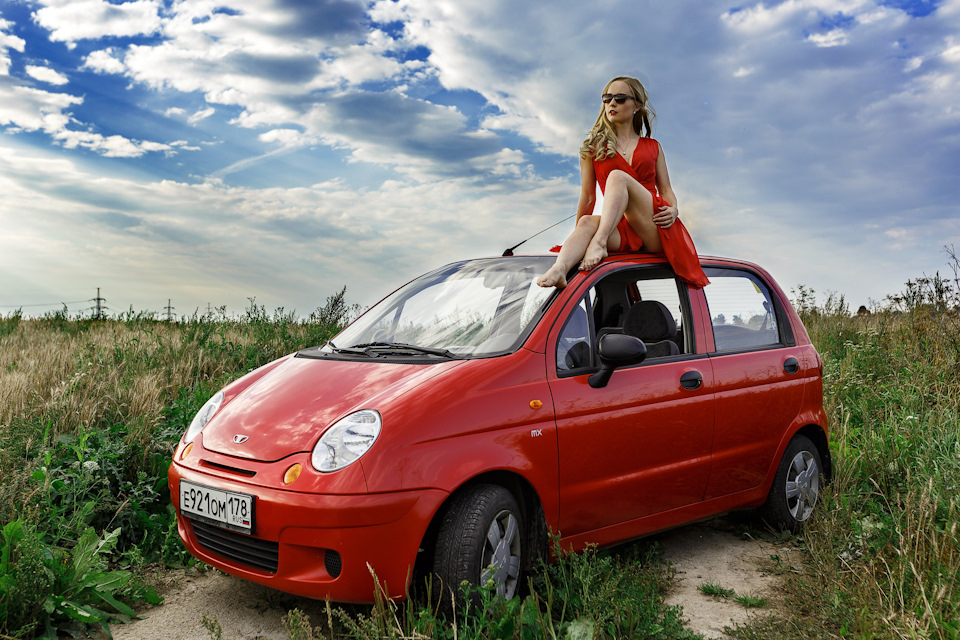 Pink Daewoo Matiz