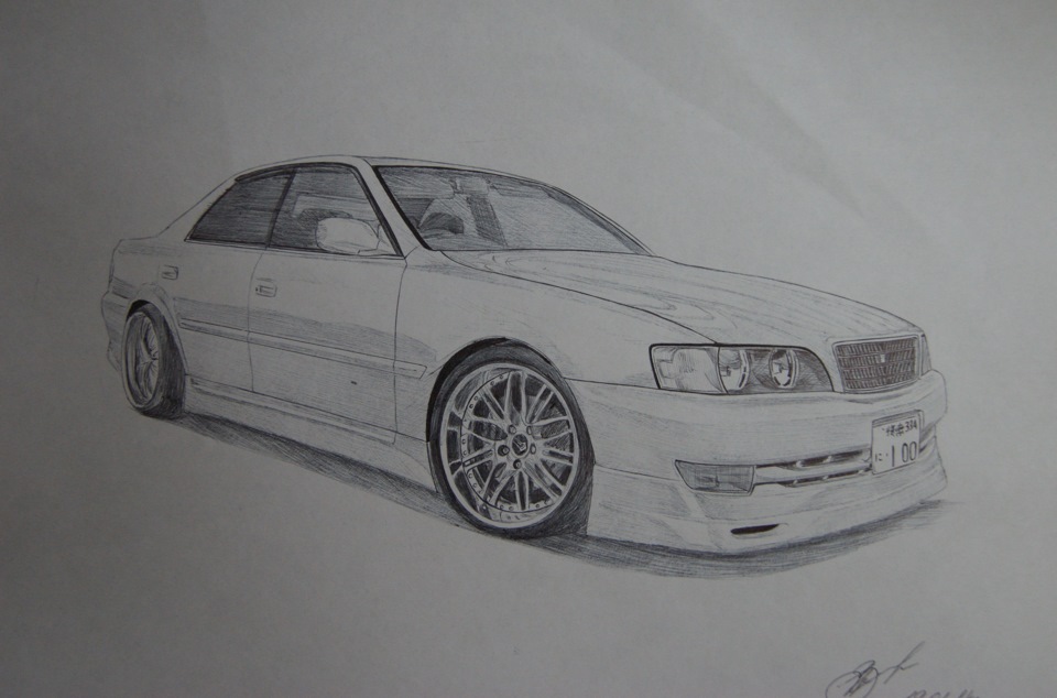 Toyota mark 2 рисунок