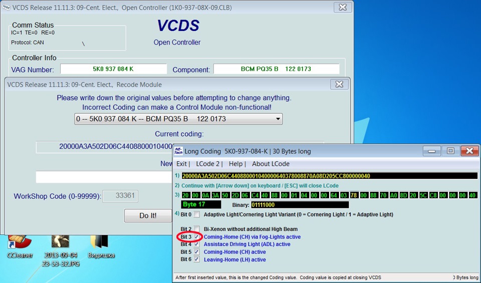 Bit arrive. Tiguan VCDS 08 Block. Long coding 7ho959433b. Home Active.