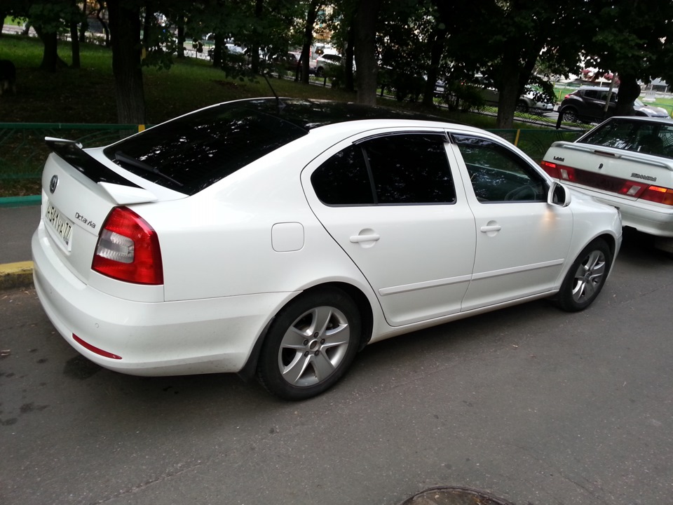 крышу в чёрный — Skoda Octavia A5 Mk2, 1,8 л, 2011 года | стайлинг | DRIVE2