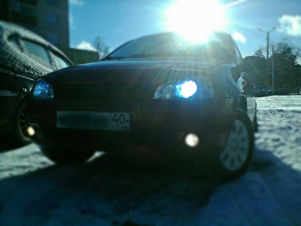 Противотуманные фары — Lada Калина седан, 1,5 л, 2005 года ...