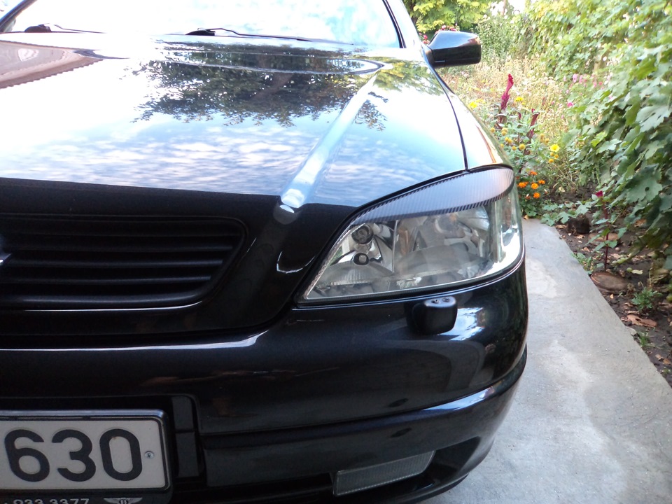 Реснички — Opel Astra G, 1,8 л, 2002 года | тюнинг | DRIVE2