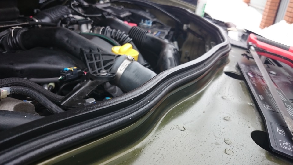 Классика жанра — уплотнитель под капот — Renault Duster (1G), 1,5 л ...