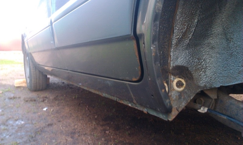 Удаление рыжиков + полосу в цвет кузова — Lada 2114, 1,5 л, 2005 года ...