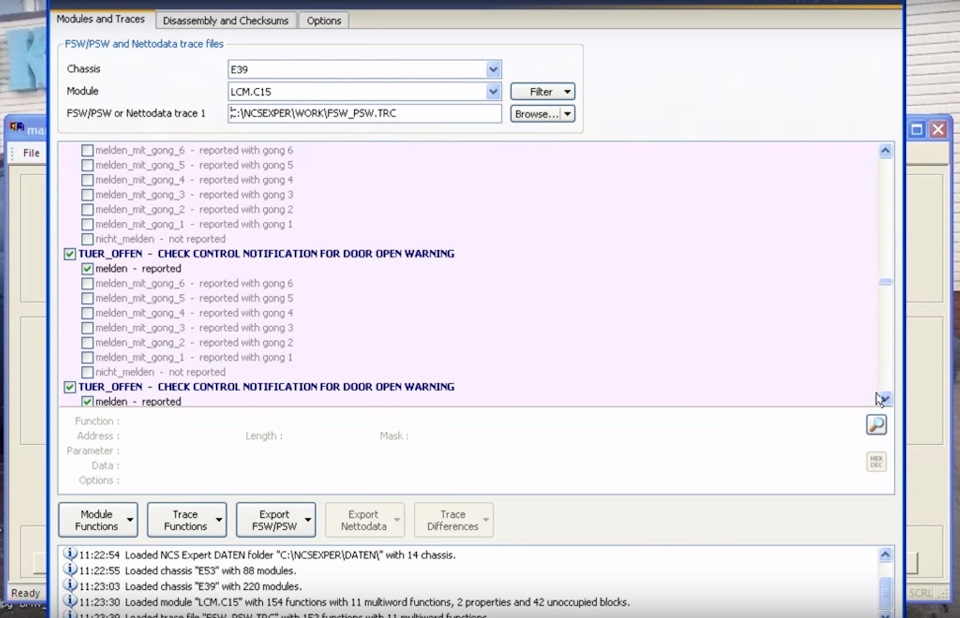 BMW e39 отключить с помощью NCS проверку ламп в ПТФ. Ксенон в ...
