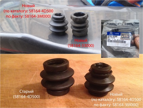 5816433000 Пыльник направляющей тормозного суппорта KIA HYUNDAI ...