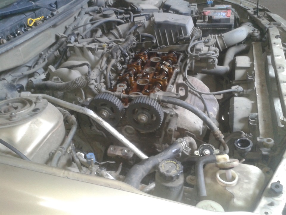 грм и помпа — Mazda 626 V (GF), 2 л, 2000 года | визит на сервис | DRIVE2