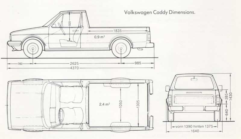 Технические характеристики Volkswagen Caddy / Фольксваген Кадди