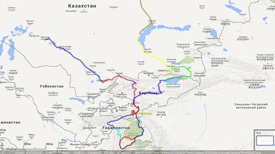 Река пяндж граница с афганистаном карта