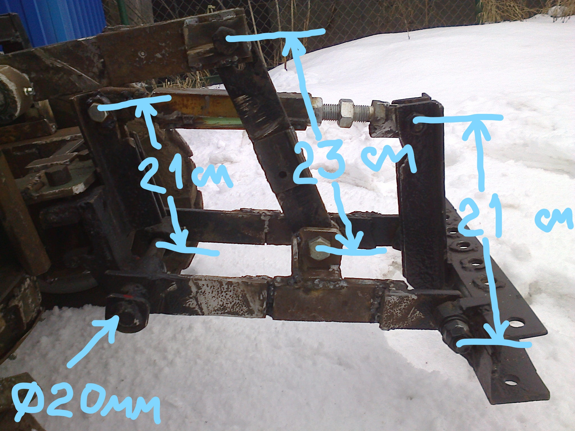 Навеска на минитрактор своими руками чертежи и размеры видео