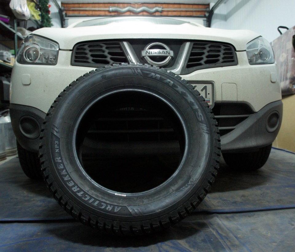Шины на зиму — Nissan Qashqai (1G), 1,6 л, 2013 года | шины | DRIVE2