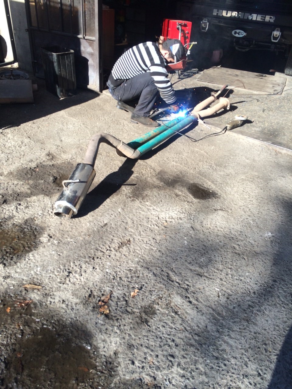 Отпилил банку глушителя…ЭТО ЧТО ТО!СОВЕТУЮ ВСЕМ… — Hummer H2, 6 л, 2003 ...