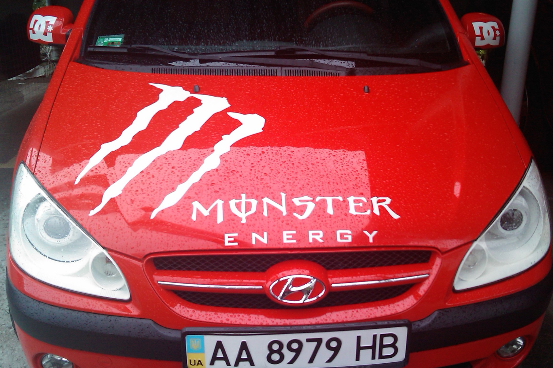 Винил Monster Energy — Hyundai Getz, 1,4 л, 2008 года | тюнинг | DRIVE2