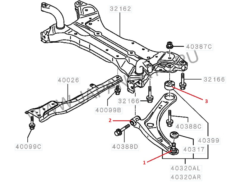 Rebuild передних нижних рычагов и работы с тормозами — Mitsubishi Lancer X, 1,8 л, 2008 года