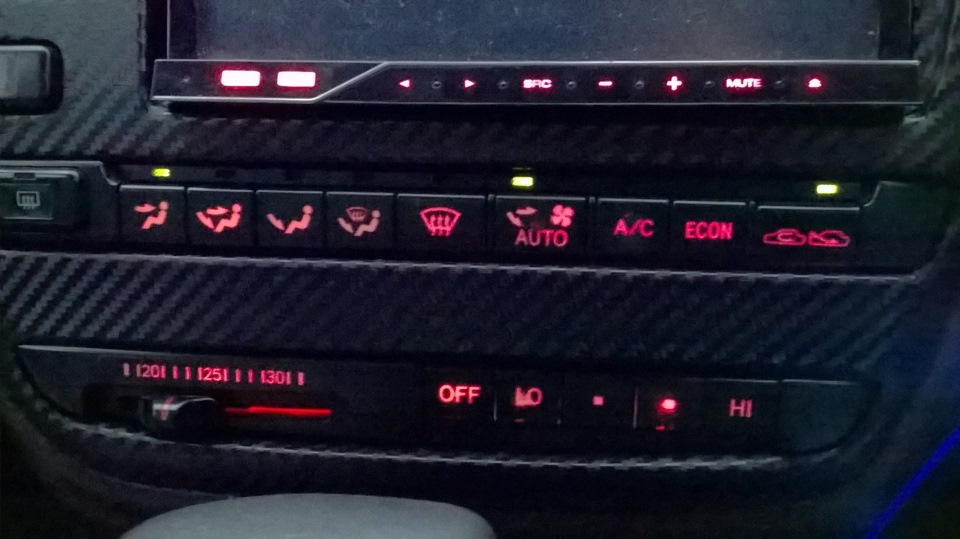 Замена лампочек в подсветке приборной панели и блоке управления ...