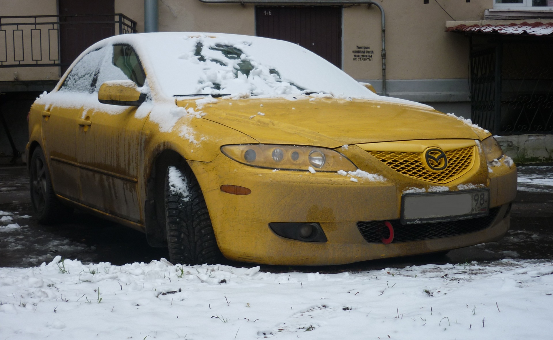 Решетка радиатора в цвет кузова. — Mazda 6 (1G) GG, 2,3 л, 2003 года |  тюнинг | DRIVE2