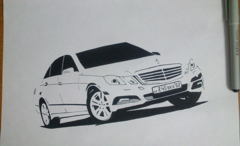 W212 drive. Мерседес в карандаше GLS.