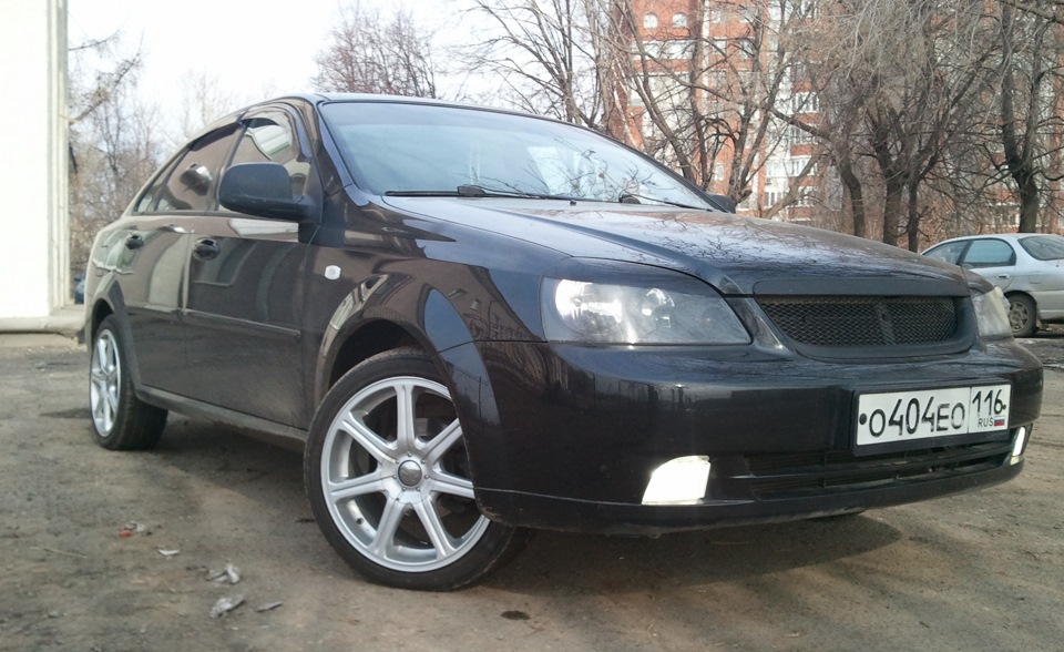 Chevrolet Lacetti синий хэтчбек r17 колеса