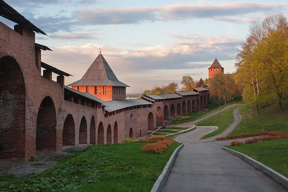 Территория нижегородского кремля фото