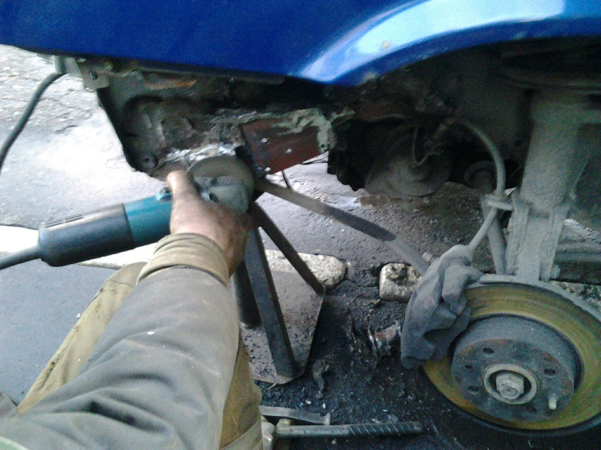 Левый передний лонжерон ВАЗ-2109. Ремонт — бортжурнал Лада 2109 1998 ...