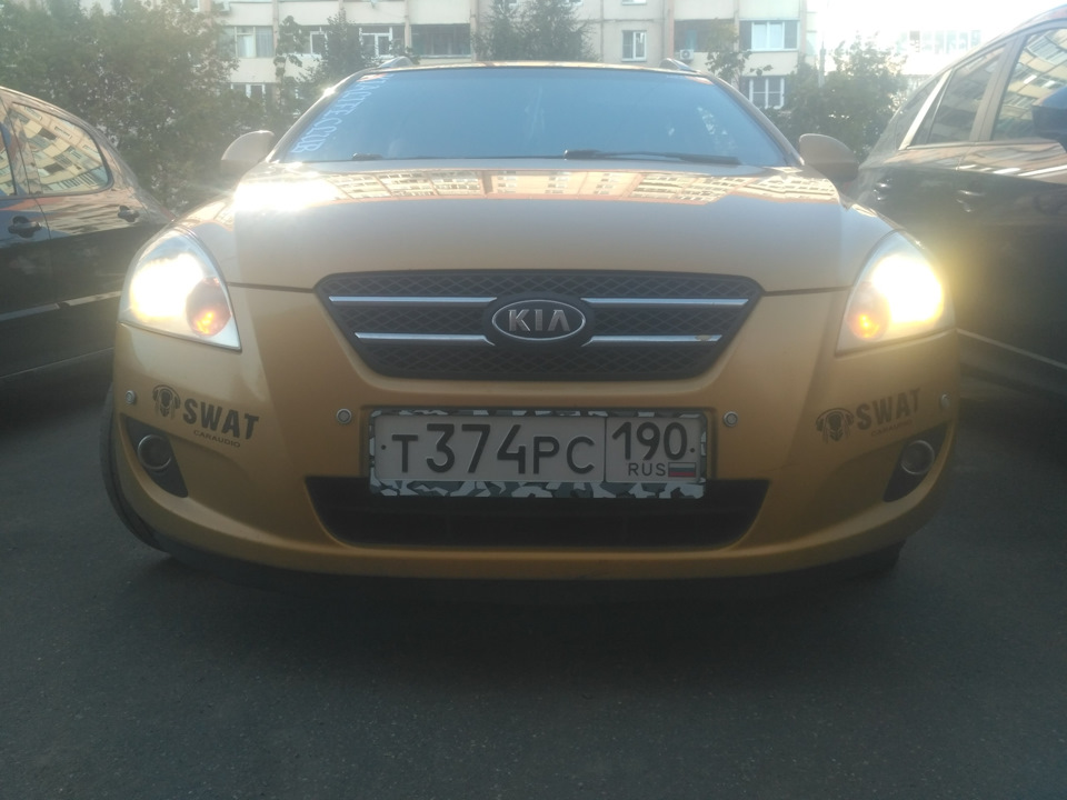 Yellow light — KIA Ceed SW (1G), 1,6 л, 2009 года расходники DRIVE2