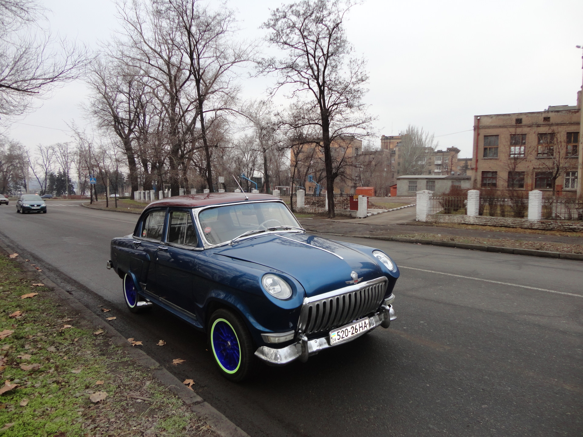 ГАЗ-21 Волга серо голубая