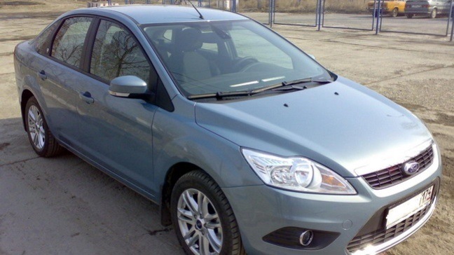 Фото ford focus 2009 год седан серо голубой цвет